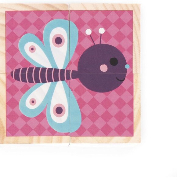 Janod My First Blocks Babies Animal  -  (4 wooden cubes) Brand New - Picture 14 of 14